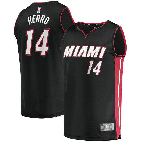 Maillot nba Miami Heat Icon Edition Homme Tyler Herro 14 Noir